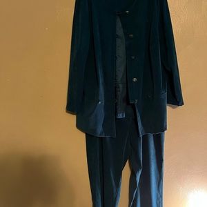 R & K teal 2pc pantsuit